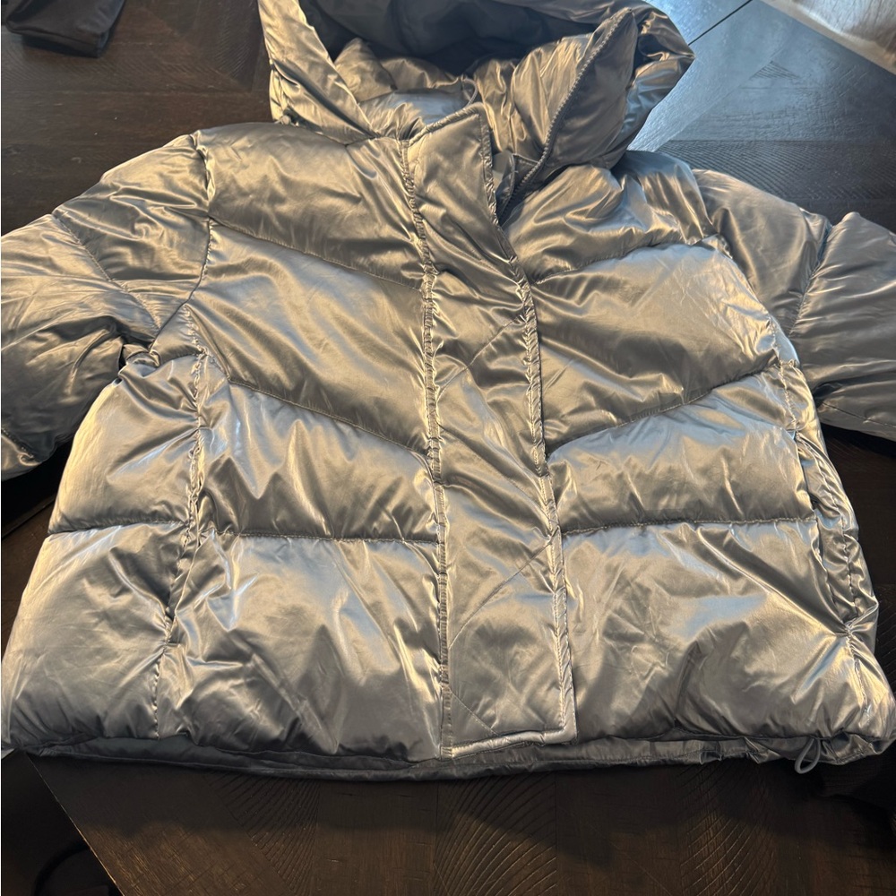 Silver Puffer Jacket - image 1